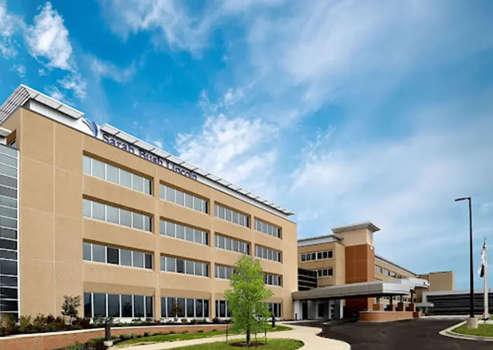 Exterior building shot of Sarah Bush Lincoln Health Center